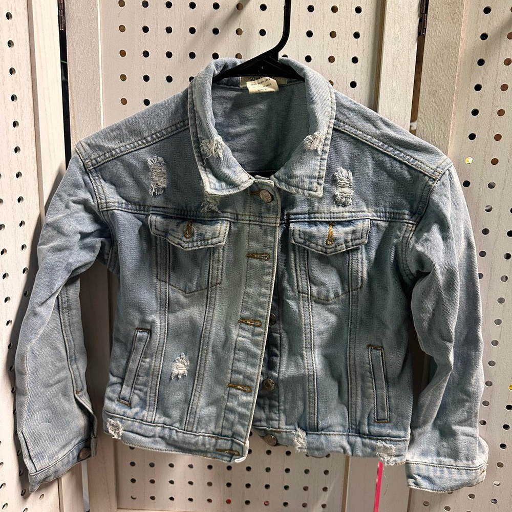 Kids Denim Jacket Size 7/8 (small)